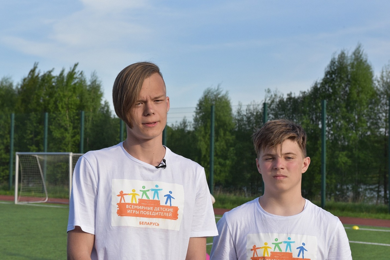 Илья Третьяков, 15 лет, из Могилева (занял в своей возрастной группе 1-е место по плаванию и 2-е место по бегу), Станислав Парфенюк, 14 лет, из Бреста (занял 1-е место в шахматах)