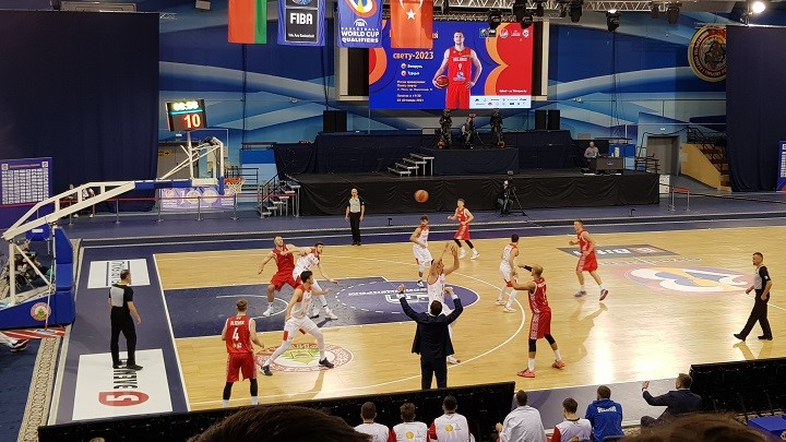 Квалификационный матч к чемпионату мира – 2023 по баскетболу между командами Беларуси и Турции