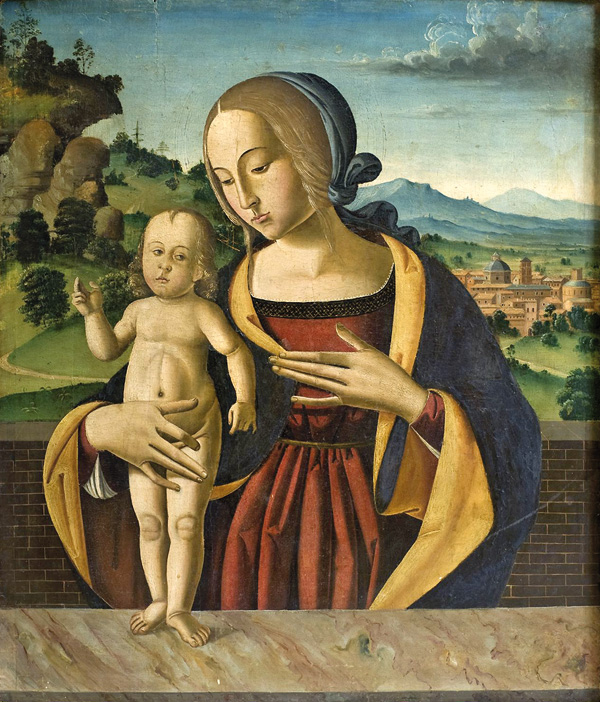 В качестве титульной выбрана картина неизвестного умбрийского художника XV века “Мадонна с младенцем”