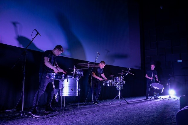 Шоу барабанщиков на презентации карточки «Драйв» Белагропромбанка